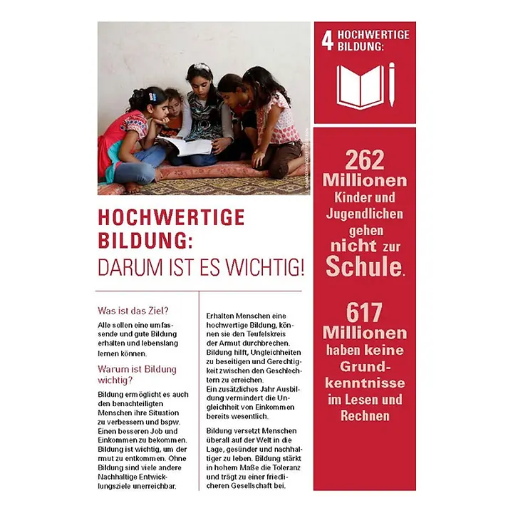 Informationsblatt SDG 4 Hochwertige Bildung Darum Ist Das Wichtig Informationsblatt SDG 4 Hochwertige Bildung Darum Ist Das Wichtig