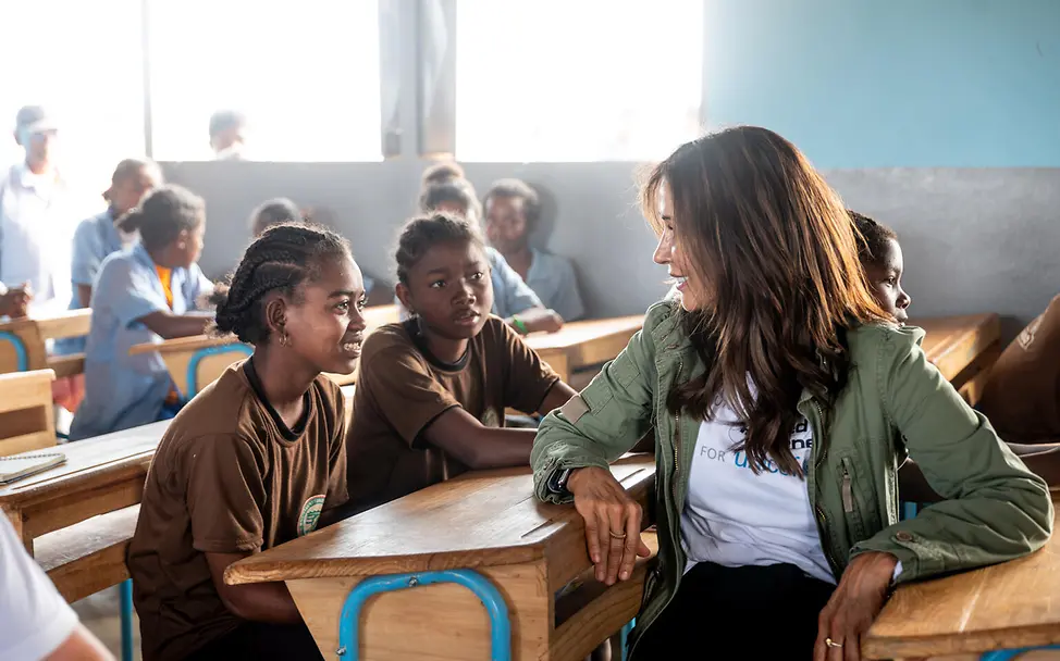 Tessa Page beim Schulbesuch in Madagaskar