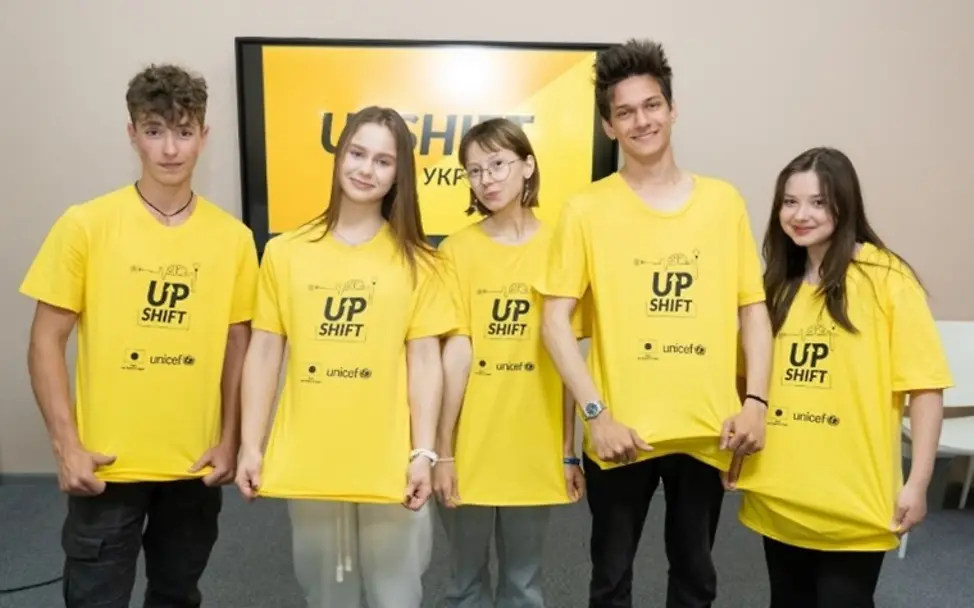 UNICEF Ukraine | Nazirii engagiert sich mit großer Leidenschaft im Upshift-Programm Nazarii_Bild1