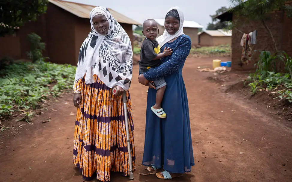 Junge Familie in Ghana