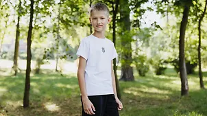 Ukraine Krieg: Alex (8) from Kyiv.