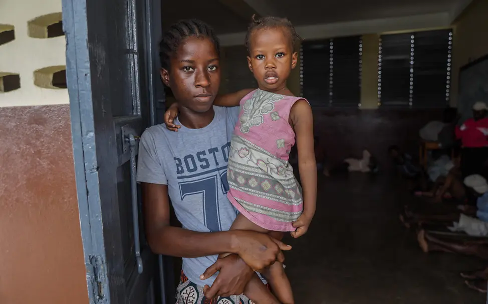 Eine Mutter mit ihrem Kind