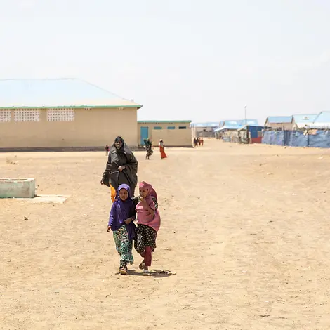 Kinder in einem Geflüchtetencamp in Somalia
