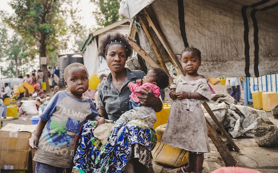 Kinder im Ostkongo: Masika musste bereits mehrfach mit ihren Kindern fliehen.