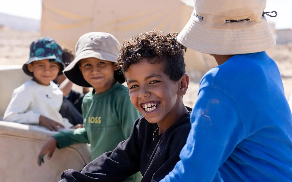 Aufwachsen im Westjordanland: Palästinenische Kinder in einer Beduinengemeinschaft im Westjordanland. 