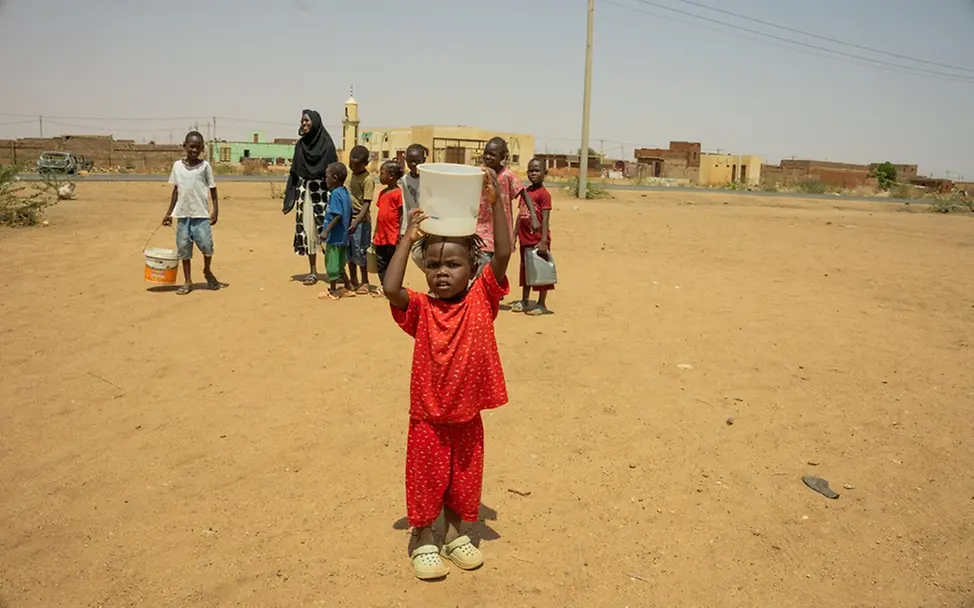 Viele Kinder und Familien mussten vor der Gewalt in Kordofan fliehen. | © UNICEF/Elfatih Viele Kinder und Familien mussten vor der Gewalt in Kordofan fliehen.