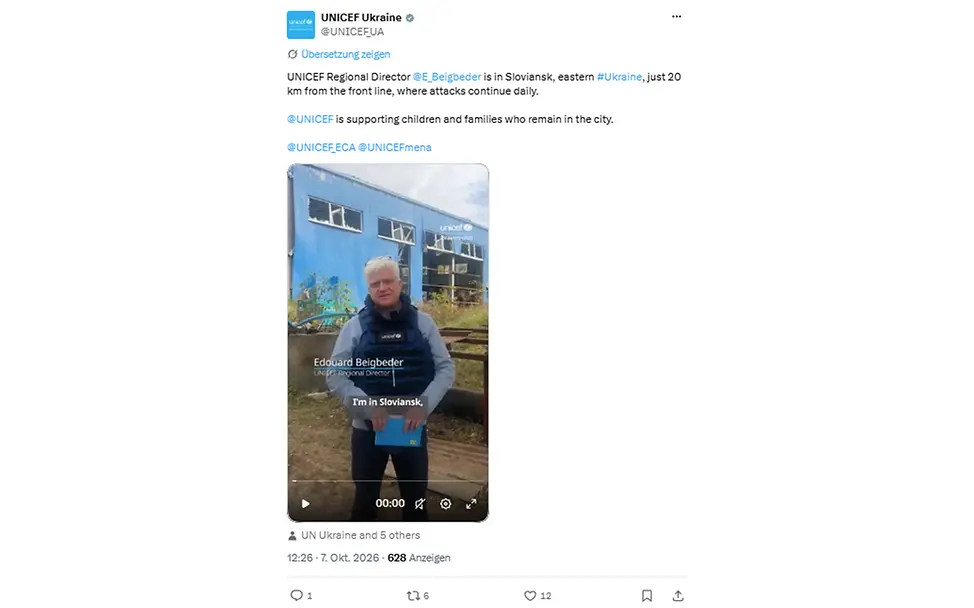 Ukraine: X-Beitrag von UNICEF Ukraine | © UNICEF Ukraine: X-Beitrag von UNICEF Ukraine