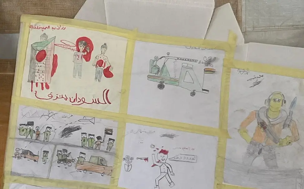 Bilder von Kindern im Sudan | © Carla Magnanimo Gemalte Kinderbilder