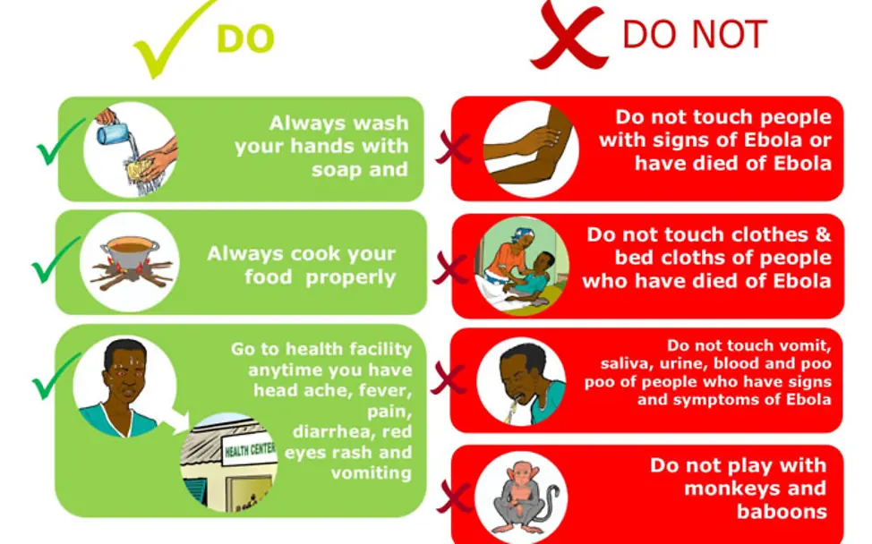 Informationsplakat von UNICEF | © UNICEF/Lumeh Ebola-Virus: Aufklärungsplakate von UNICEF